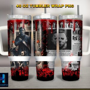 Unisex Michael Myers Halloween Tumbler Graphic Tumbler for Movie Fans