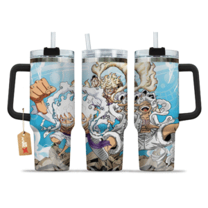 Unisex Monkey D. Luffy Gear 5 One Piece Anime Graphic Tumbler for Anime Fans