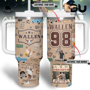 Morgan Wallen Music Graphic Tumbler With Handle for Music Fans