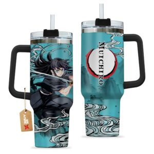 Unisex Muichiro Tokito Kimestu no Yaiba Demon Slayer Anime Graphic Tumbler for Anime Fans