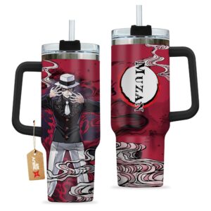 Unisex Muzan Kibutsuji Kimestu no Yaiba Demon Slayer Anime Graphic Tumbler for Anime Fans