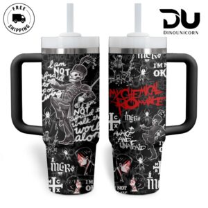 My Chemical Romance Music Graphic Tumbler With Handle for Music Fans