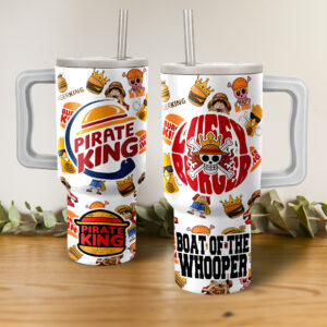 Unisex Pirate King One Piece Anime Graphic Tumbler for Anime Fans