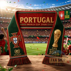 Unisex Portugal Global Soccer Event 2026 Graphic Scarf for Soccer Fans