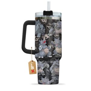 Unisex Rhydon Pokemon Anime Graphic Tumbler for Anime Fans