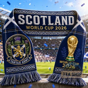 Unisex Scotland Global Soccer Event 2026 Graphic Scarf for Soccer Fans