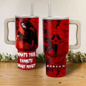 Unisex Scream Tumbler Graphic Tumbler for Movie Fans