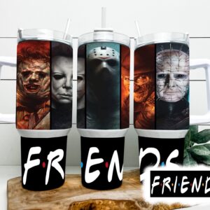 Unisex Serial Killers Horror Tumbler Graphic Tumbler for Movie Fans