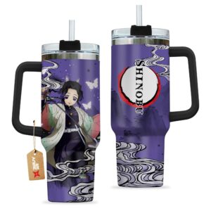 Unisex Shinobu Kocho Kimestu no Yaiba Demon Slayer Anime Graphic Tumbler for Anime Fans