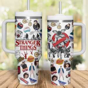 Unisex Stranger Things Tumbler Graphic Tumbler for Movie Fans