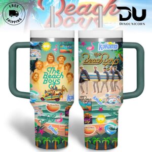 The Beach Boys Music Graphic Tumbler With Handle for Music Fans