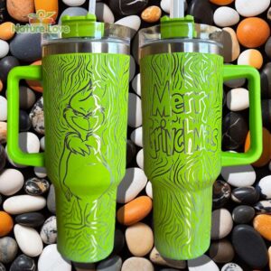 Unisex The Grinch Tumbler Graphic Tumbler for Movie Fans