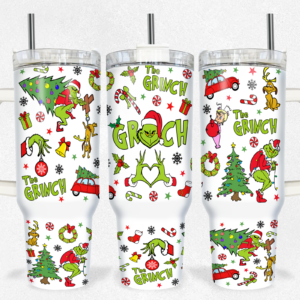Unisex The Grinch Tumbler Graphic Tumbler for Movie Fans