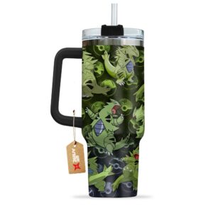 Unisex Tyranitar Pokemon Anime Graphic Tumbler for Anime Fans