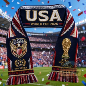 Unisex USA Global Soccer Event 2026 Graphic Scarf for Soccer Fans