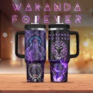 Unisex Wakanda Forever Tumbler Graphic Tumbler for Movie Fans