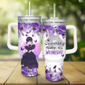 Unisex Wednesday Tumbler Graphic Tumbler for Movie Fans