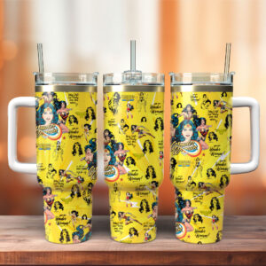 Unisex Wonder Woman Tumbler Graphic Tumbler for Movie Fans