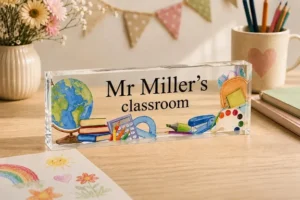 Personalized Classic Classroom Teacher Desk Name Plate