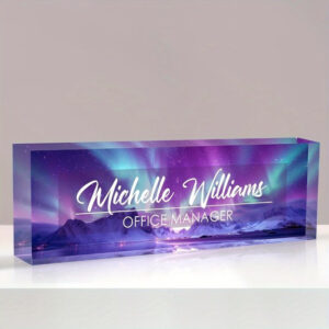 Personalized School Icons Teacher Desk Name Plate