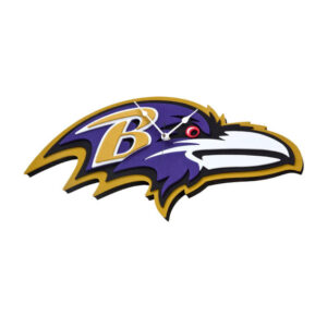Baltimore Ravens Football Team Logo Home Decorative Wall Clock for Fans and Sports Room Decor