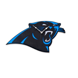 Carolina Panthers Football Team Logo Home Decorative Wall Clock for Fans and Sports Room Decor