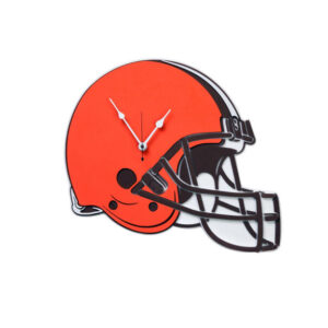 Cleveland Browns Football Helmet Home Decorative Wall Clock for Fans and Sports Room Decor