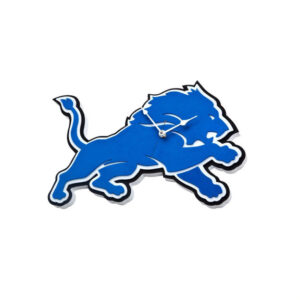 Unique Detroit Lions Football Team Logo Home Decorative Wall Clock for Fans and Sports Room Decor
