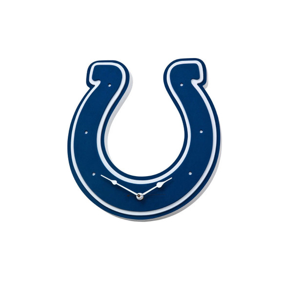 Unique Indianapolis Colts Football Horseshoe Logo Home Decorative Wall Clock for Fans and Sports Room Decor 2 Unique Indianapolis Colts Football Horseshoe Logo Home Decorative Wall Clock for Fans and Sports Room Decor