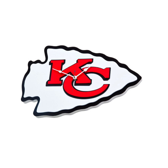 Unique Kansas City Chiefs Football Arrowhead Logo Home Decorative Wall Clock for Fans and Sports Room Decor 2 Unique Kansas City Chiefs Football Arrowhead Logo Home Decorative Wall Clock for Fans and Sports Room Decor