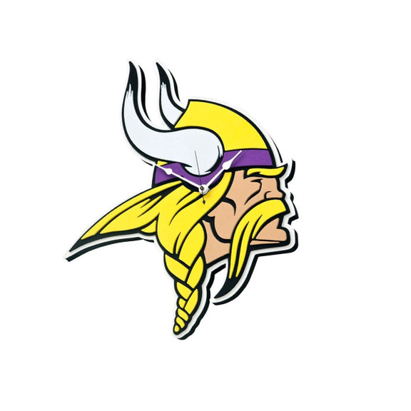 Unique Minnesota Vikings Football Team Logo Home Decorative Wall Clock for Fans and Sports Room Decor 2 Unique Minnesota Vikings Football Team Logo Home Decorative Wall Clock for Fans and Sports Room Decor