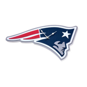 New England Patriots Football Team Logo Home Decorative Wall Clock for Fans and Sports Room Decor