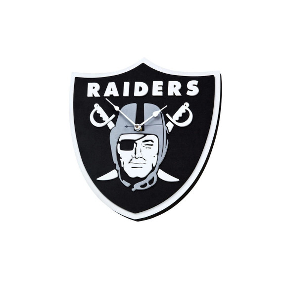 Unique Las Vegas Raiders Football Shield Logo Home Decorative Wall Clock for Fans and Sports Room Decor 2 Unique Las Vegas Raiders Football Shield Logo Home Decorative Wall Clock for Fans and Sports Room Decor