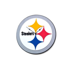 Unique Pittsburgh Steelers Football Round Logo Home Decorative Wall Clock for Fans and Sports Room Decor