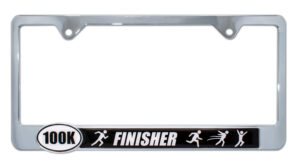 Ultra Marathon 100K Finisher 2026 License Plate Frame
