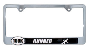 Ultra Marathon 100k Runner 2026 License Plate Frame