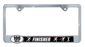 Ultra Marathon 100 Miles Finisher 2026 License Plate Frame