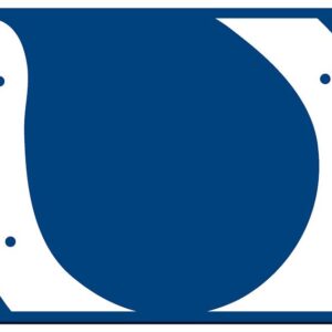 Indianapolis Colts Bold Design License Plate for Football Fans