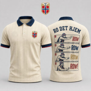 Unisex Norway Soccer Team Row Row Norway Global Soccer Event 2026 Polo Shirt for Soccer Fans