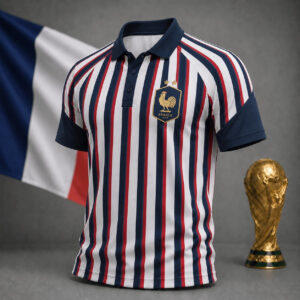 Unisex France Soccer Team Global Soccer Event 2026 Polo Shirt for Soccer Fans