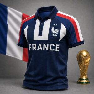 Unisex France Soccer Global Soccer Event 2026 Polo Shirt for Soccer Fans