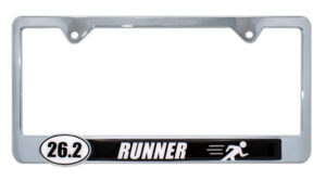 26.2 Marathon Runner 2026 License Plate Frame