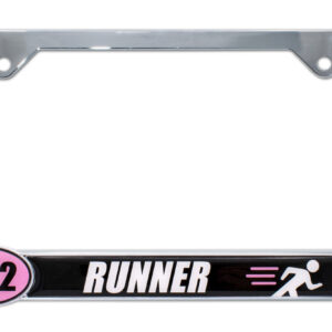 26.2 Marathon Runner Pink 2026 License Plate Frame