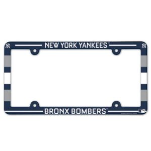 New York Yankees Full Color 2026 License Plate Frame Frame for Baseball Fans