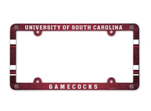 South Carolina Gamecocks Full Color 2026 License Plate Frame Frame for College Sports Fans