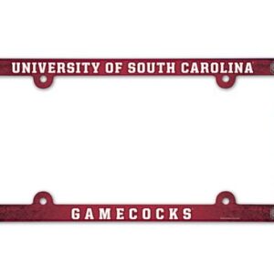 South Carolina Gamecocks Full Color 2026 License Plate Frame Frame for College Sports Fans
