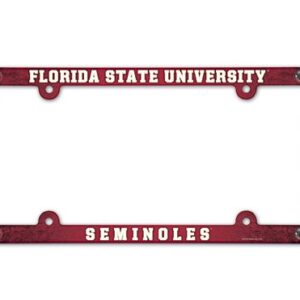 Florida State Seminoles Full Color 2026 License Plate Frame Frame for College Sports Fans