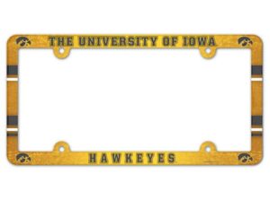 Iowa Hawkeyes Full Color 2026 License Plate Frame Frame for College Sports Fans