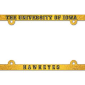 Iowa Hawkeyes Full Color 2026 License Plate Frame Frame for College Sports Fans