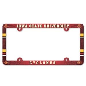 Iowa State Cyclones Full Color 2026 License Plate Frame Frame for College Sports Fans